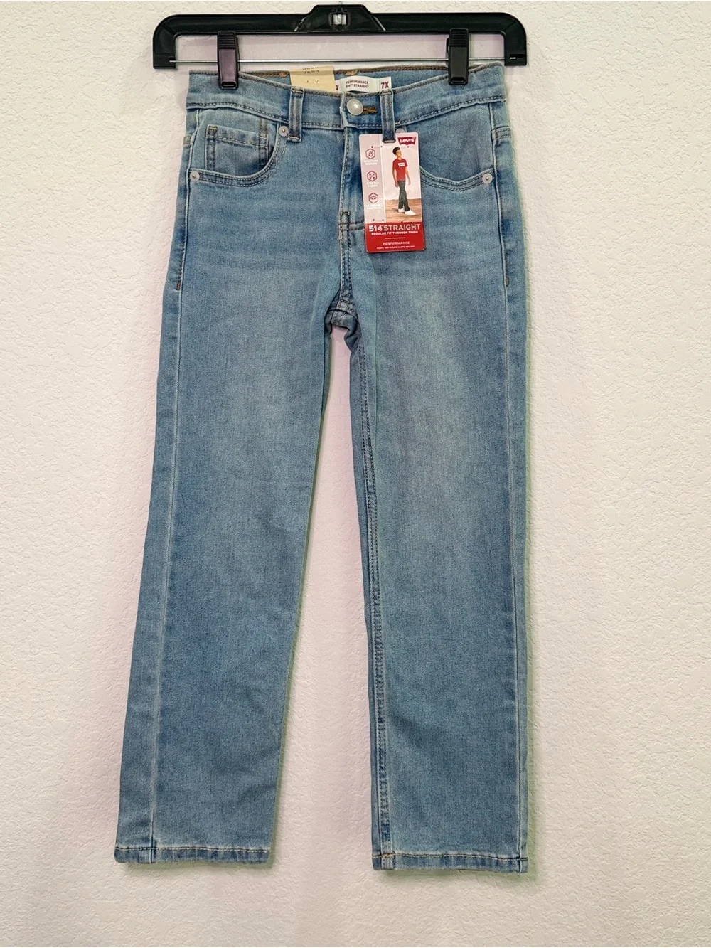 NEW Kids Straight Light Blue Jeans 7X